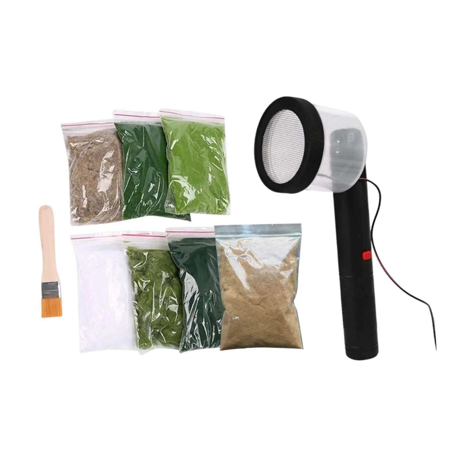 Static Grass Flocking Applicator for Diorama Sand Table Railway Terrain