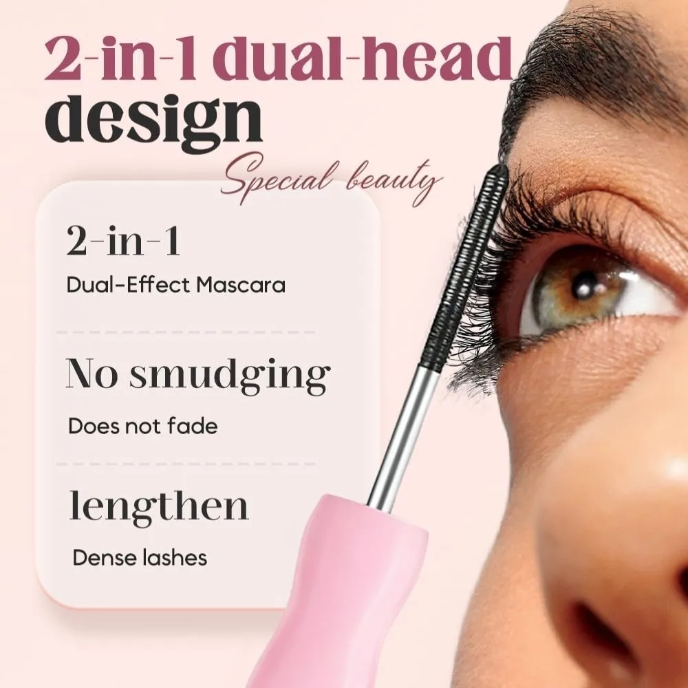 新しい汚れ防止防水マスカラボリューム効果化粧品ラッシュビルダーカーリング効果長期的なマスカラ女性メイク