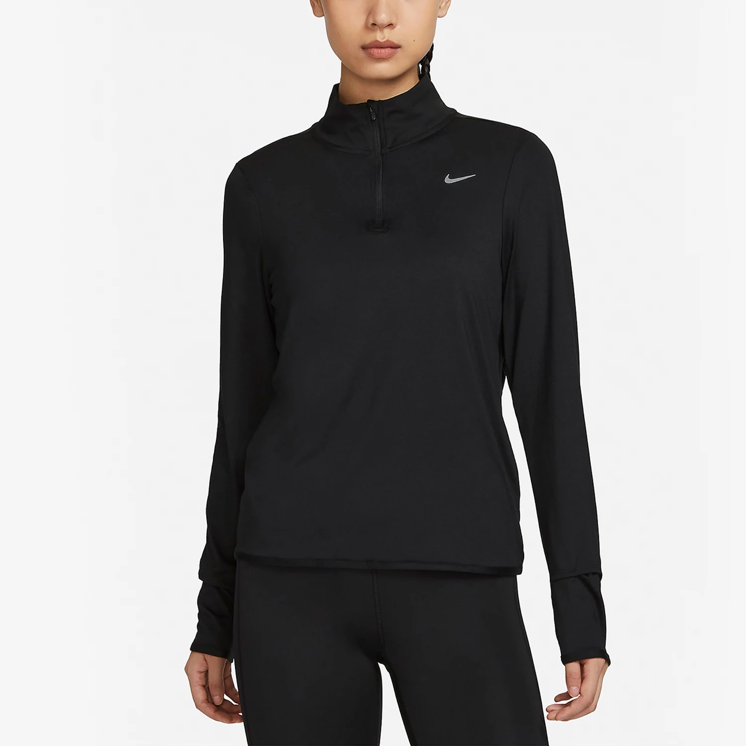

Nike Official Genuine 2023 New Women's Running Sport Half-Zip Long Sleeve T-Shirt FB4317-010