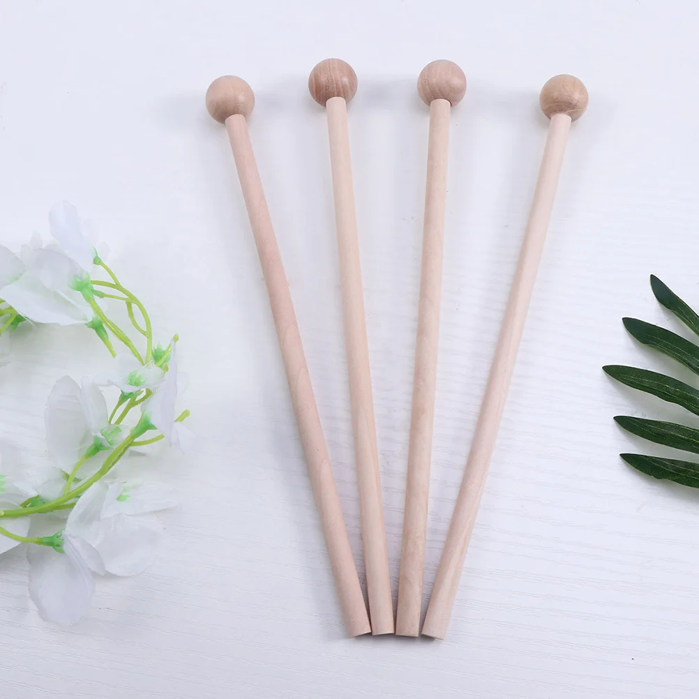 12 Pcs Percussion Hammer Drum Stick Party Performance Mallets Sticks Kids Xylophone Wooden Resonator Bell