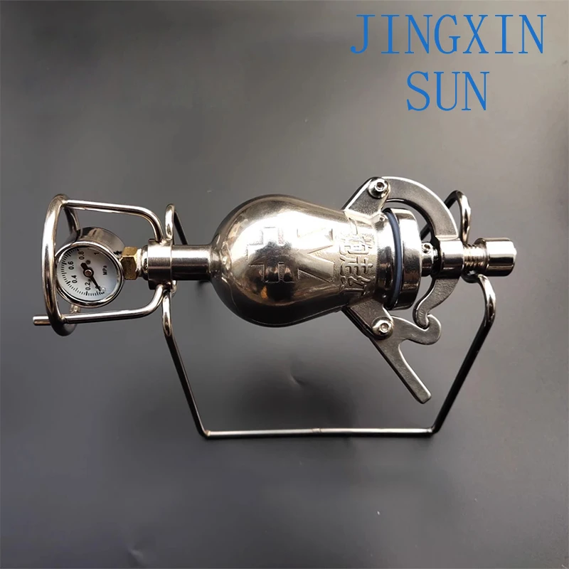 Hand Popcorn Machine Open Firing Popcorn Puffing Machine Stainless Steel Mini Popper Small Manual Popcorn Maker Open Firing