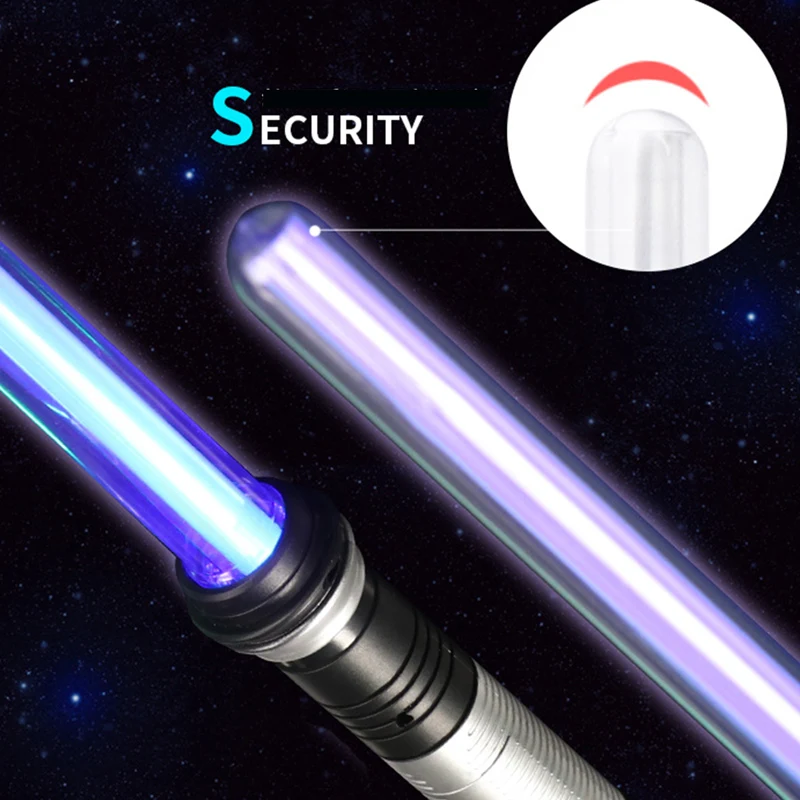 سيف ليزري RGB من Light Saber للأطفال لعبة على شكل سيف تنكري للصبي لعبة خفيفة مزدوجة السيف لعبة سيوف دارث فادرز ليزر Swlod هدايا لعبة