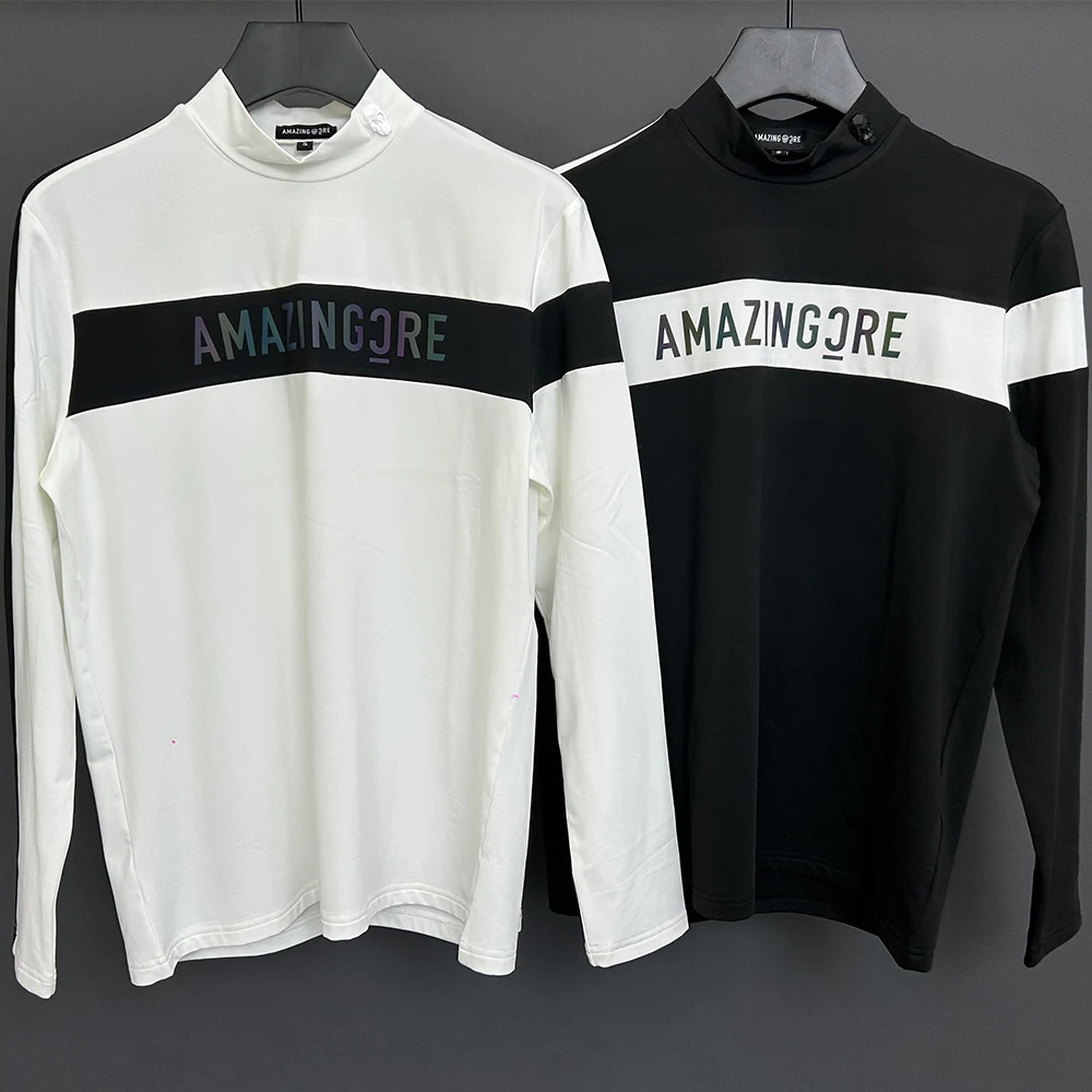 

Golf Men's Breathable Quick-Dry Long-Sleeve T-Shirt Moisture-Wicking Comfortable High-Stretch Sports Top