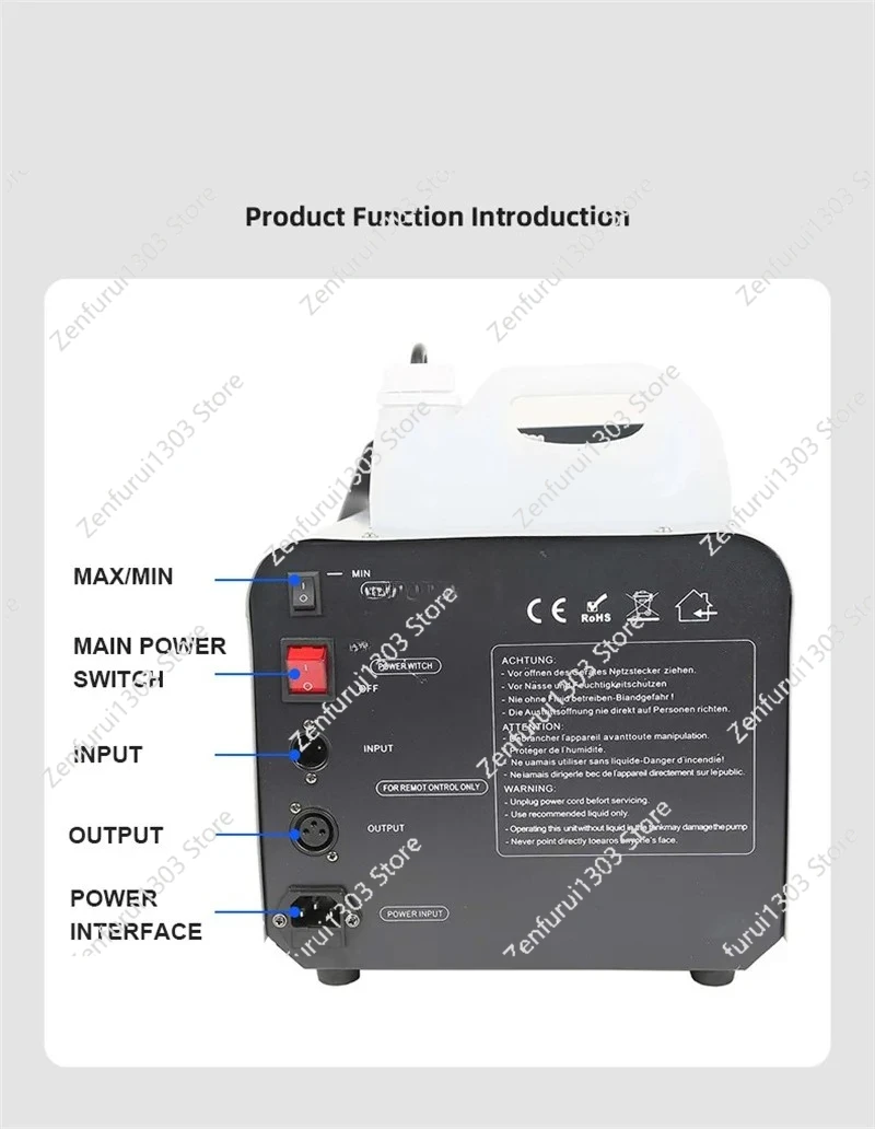 1500W/600W Artificial Snow Machine Remote Control Commercial Snowflake Maker Wedding Stage Christmas Party