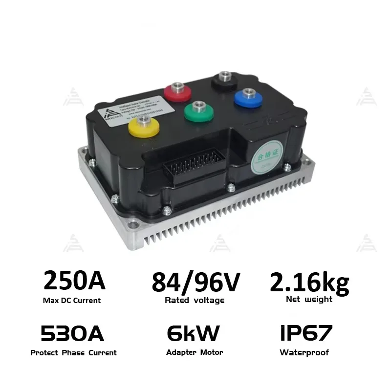 Fast Selling 6KW 96V Electric Motor Controller with 250A Max DC Current Reverse Function Programmable Fardriver 96530