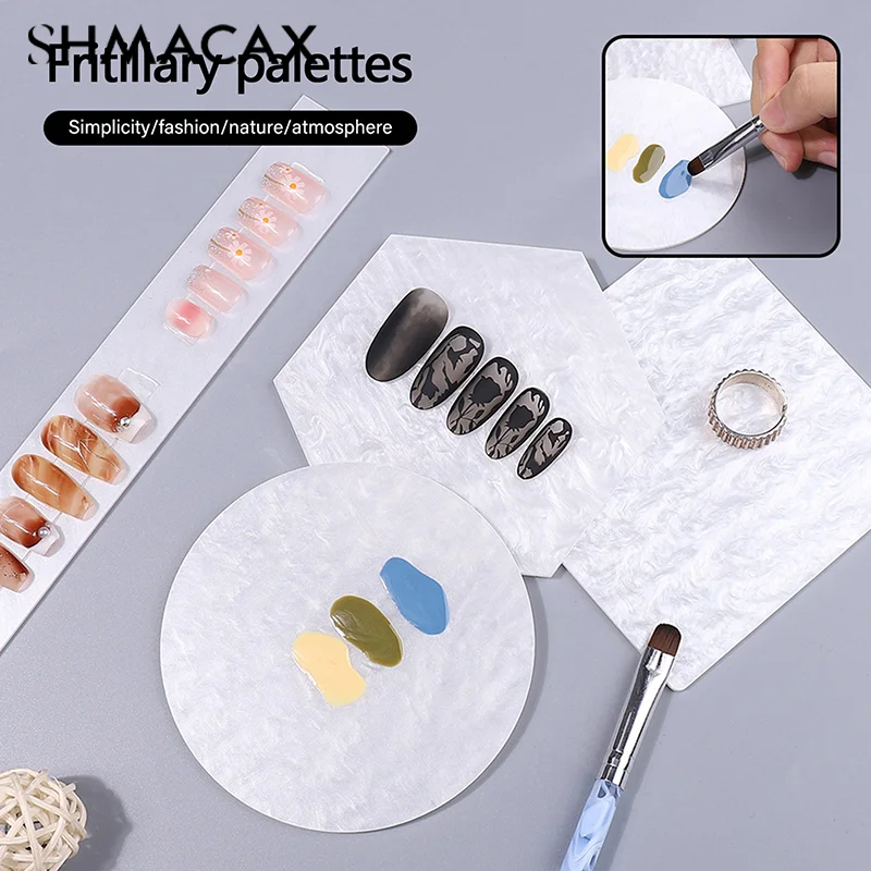 Tips Nail Art Display Stand Jia Beimu Color Palette Nail Tools Marble Pattern Shell Photography Props Board Color Palette