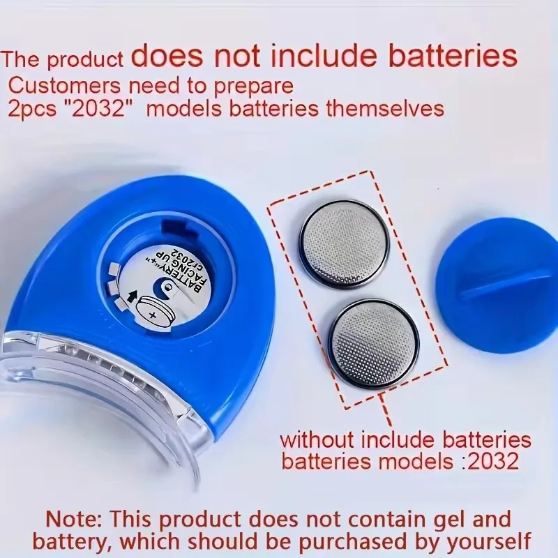 Luz dos dentes luz dos dentes led luz azul luz dos dentes luz fria, kit de clareamento dos dentes, uso doméstico sem fio clareamento dos dentes