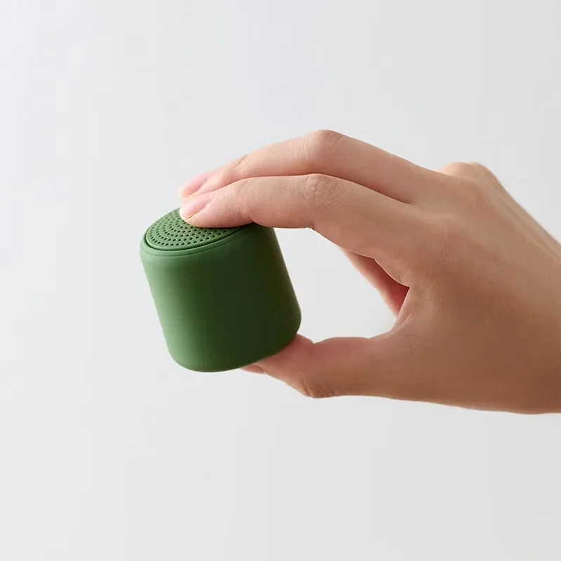 Portable Mini Wireless Bluetooth Speaker, Stereo Desktop Audio Subwoofer, Rechargeable Speaker for Home Office & Outdoor Use