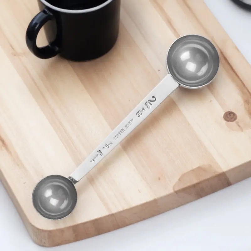 

Compact Stainless Steel Measuring Spoon Double Sided Design for Coffee Tea Sugar Accurate Dosage Easy to Clean