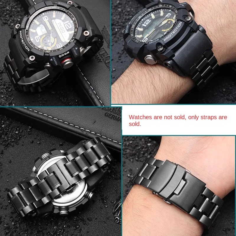 ل كاسيو G-SHOCK 5561 GWG-100 5476 GG-1000 5562 GSG-100 تعديل حزام الساعات ليتل الطين الملك سوار الفولاذ المقاوم للصدأ حزام ساعة اليد