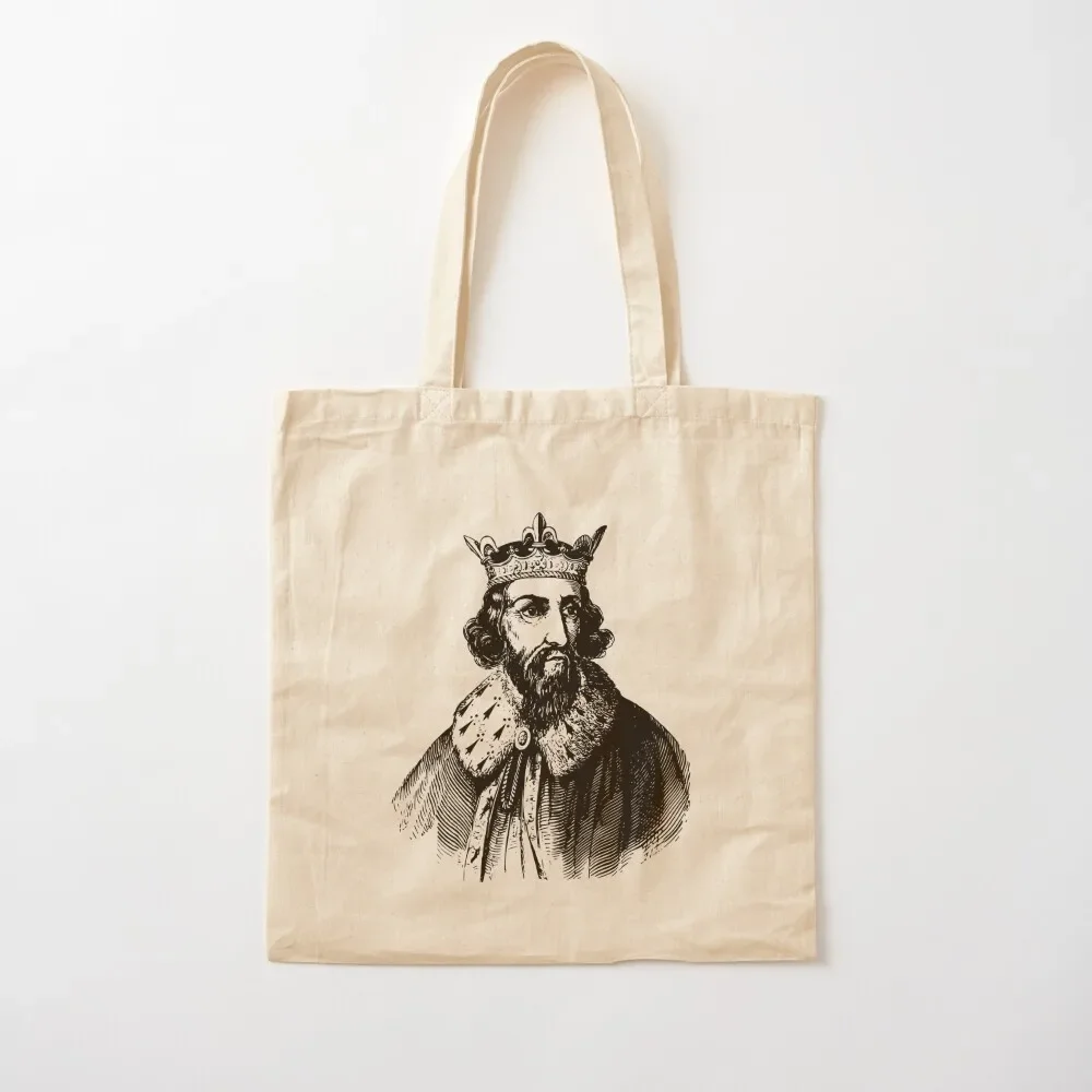 

Alfred the Great - Medieval King of the Anglo-Saxons Tote Bag ecological bags Big bag women Tote Bag