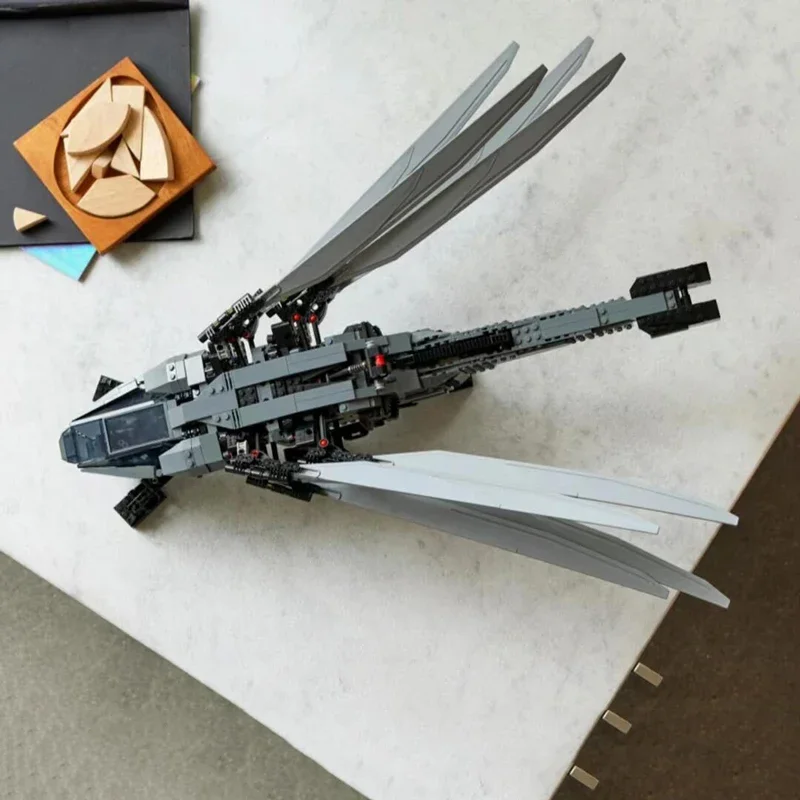 1369 قطعة الرموز الكثبان الرملية Atreides الملكي Ornithopter نموذج اللبنات صالح 10327 مجموعة لعبة الطوب الإبداعية للأطفال الهدايا #5