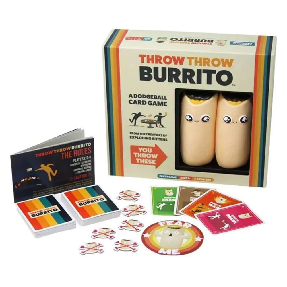 Werfen werfen Burrito durch explodierende Kätzchen ein Völker ball Kartenspiel familien freundliche Partys piele für Erwachsene, Jugendliche und Kinder 2-6 Spieler