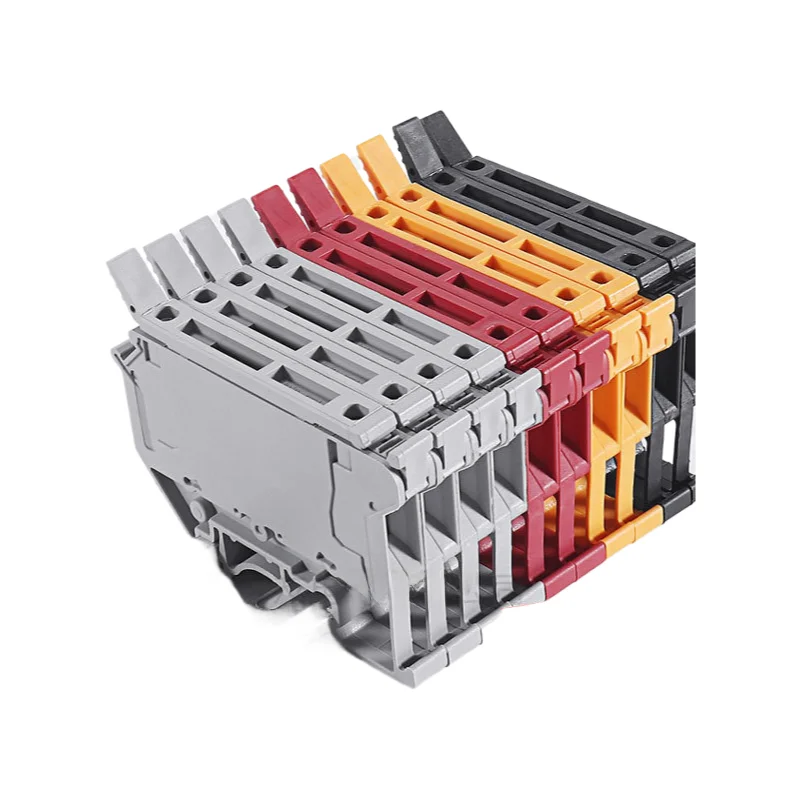 

10 шт. UK5-HESI/UK5RD клеммная колодка предохранителя на DIN-рейку с винтовым креплением 4 мм2 держатель электрического предохранителя с противоскользящими резьбой