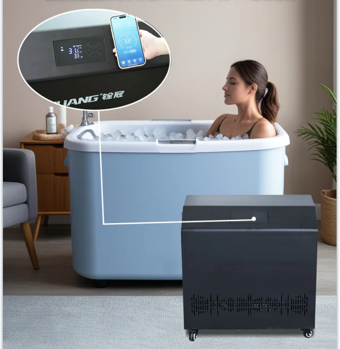 

2 Mali Ice Bath Chiller Units and Cold Water Bathtubs