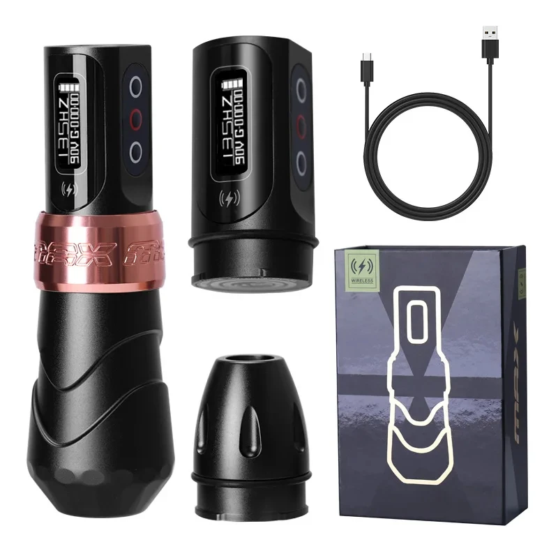 Yilong Max Tattoo Machine Cartridge Pen 2400Mah Batterijen Coreless Motor Lithium Batterij Pen Machine Voor Tattoo Artiesten Body Kit