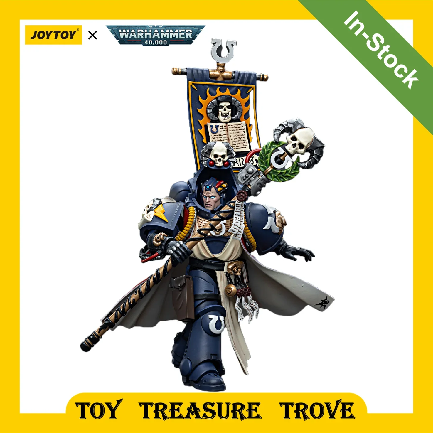 

[In-Stock] JOYTOY Warhammer 40k 1/18 Action Figures Ultramarines Chief Librarian Tigurius Anime Military Model Toy Gift Collec