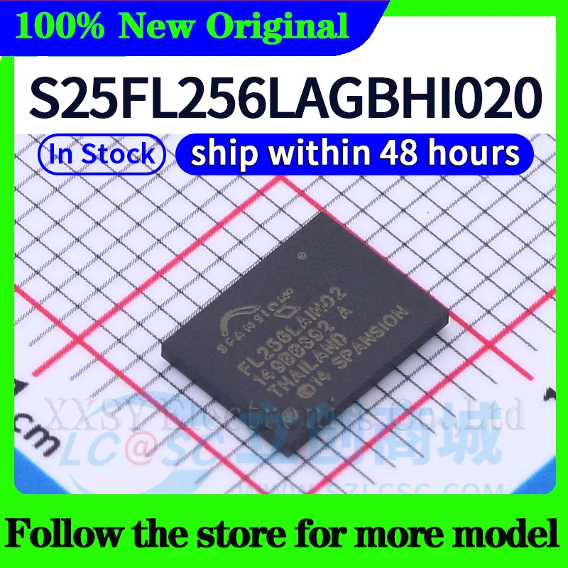 

S25FL256LAGBHI020 High quality New