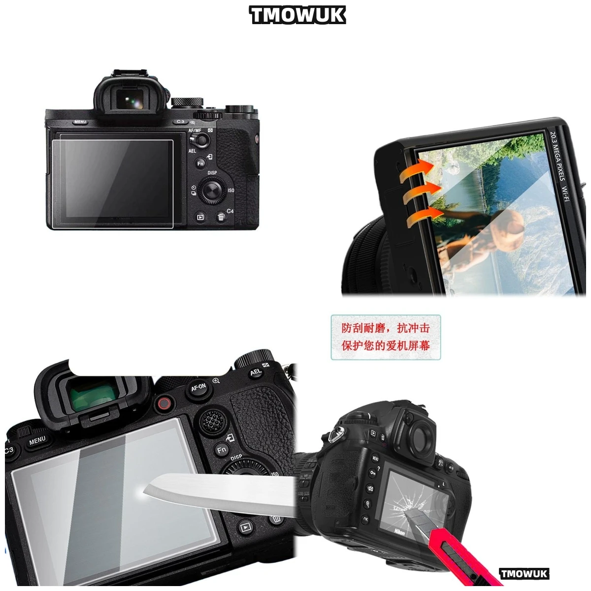 

For RX100M2 RX100M3 RX100M4 RX100M5 RX100M7 RX1 Tempered Glass Screen Protector 9H LCD Film