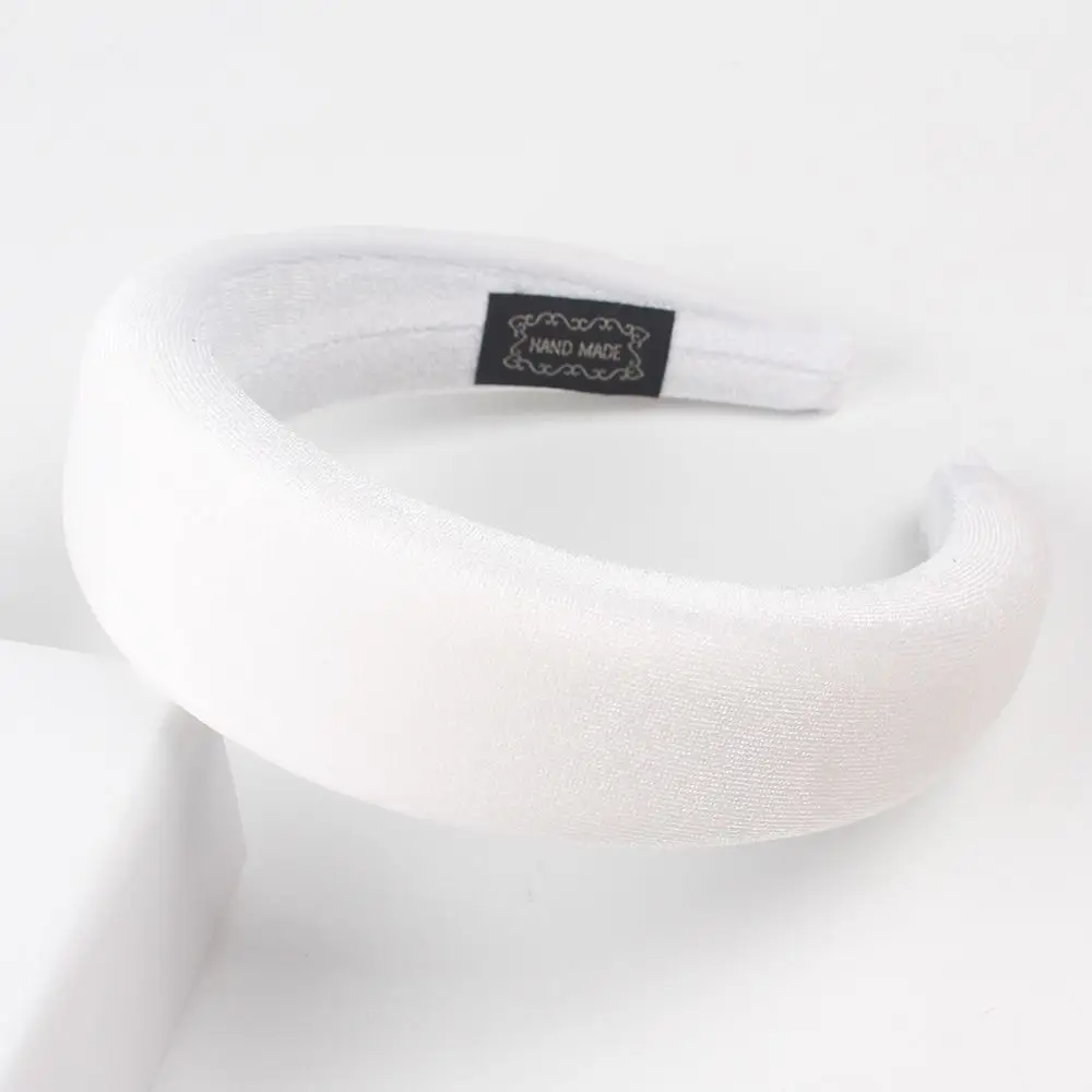 Elegant Hair Accessories Women's Velvet Hoop Band Velvet Headband Sponge Hair Hoops Wide Hair Hoop