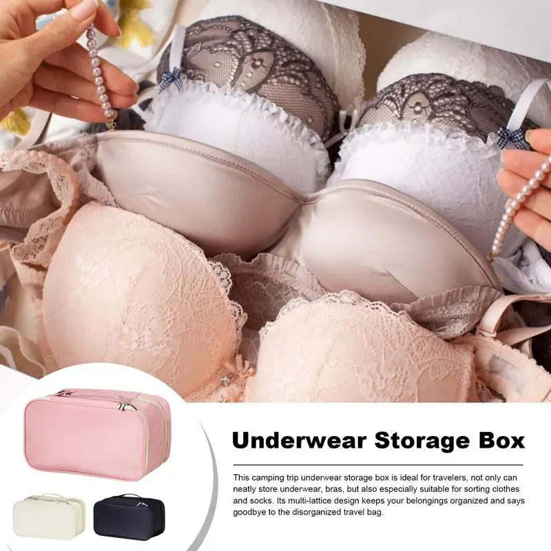 

Underwear Storage Bag Portable Drawer Dividers Underwear Organizers Women Portable Cosmetic Washing Bag Portable Bra Socks Pack