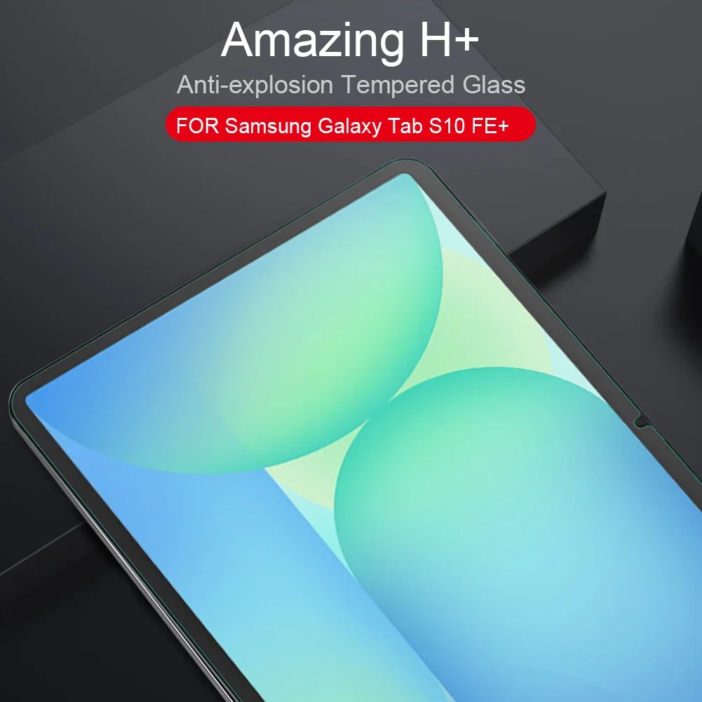 لهاتف سامسونج جالاكسي تاب S10 FE Plus Nillkin زجاج مذهل 9H + 2.5D حافة ناعمة AGC واقي شاشة من الزجاج المقسى طبقة زجاجية #4