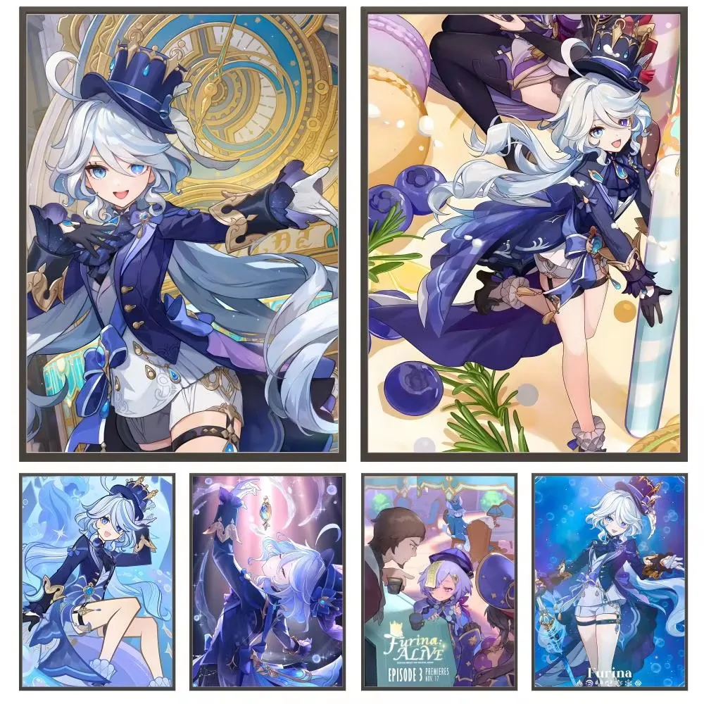 Diamond Painting Popular Ggenshin Impact Furinaing Mosaic Handmade Art Exquisite Creative Gift Home Decoration