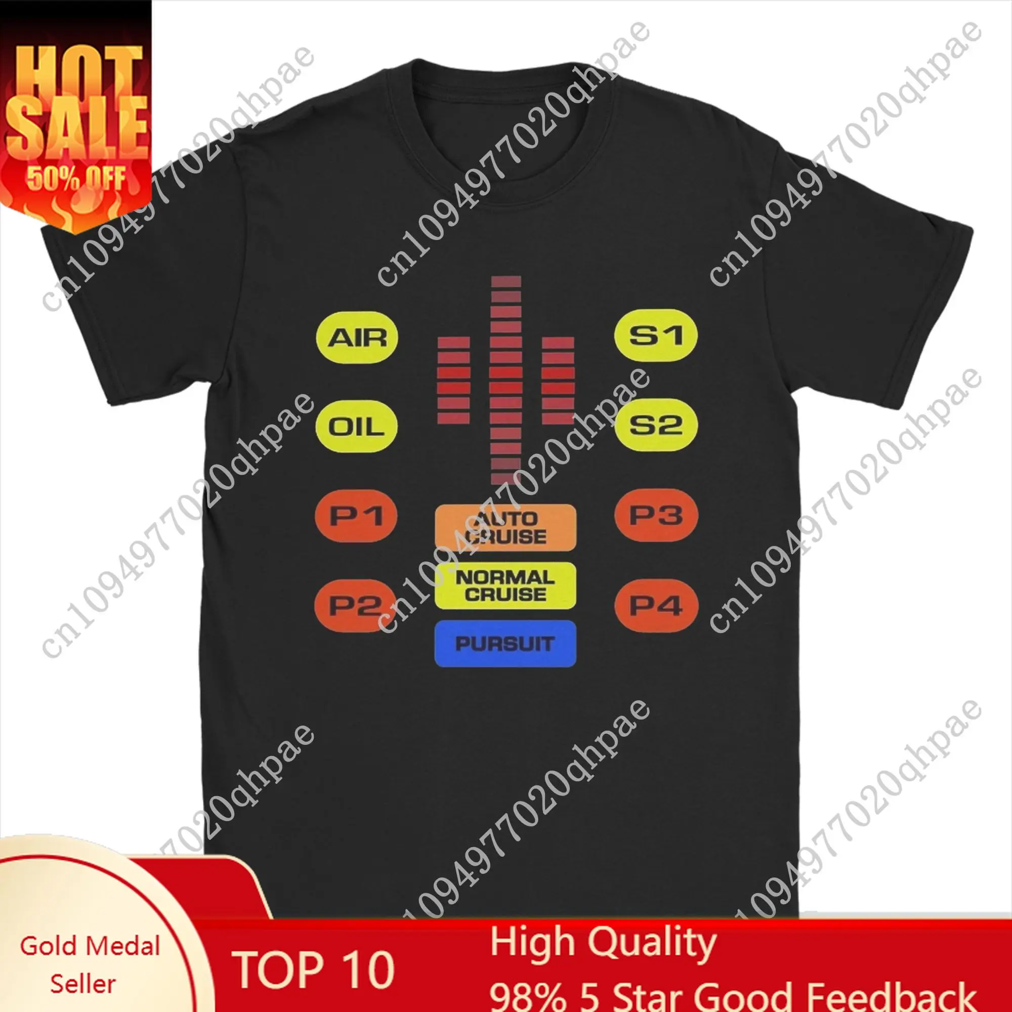 

Leisure Knight Rider Kitt Control Dashboard T-Shirts Men O Neck Cotton T Shirt TV Show Panel Short Sleeve Tees New Arrival merch