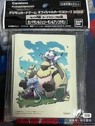 60PCS BANDAI Digital Monster Angoramon Card Sleeves Board Games DTCG Trading Cards Protective Case
