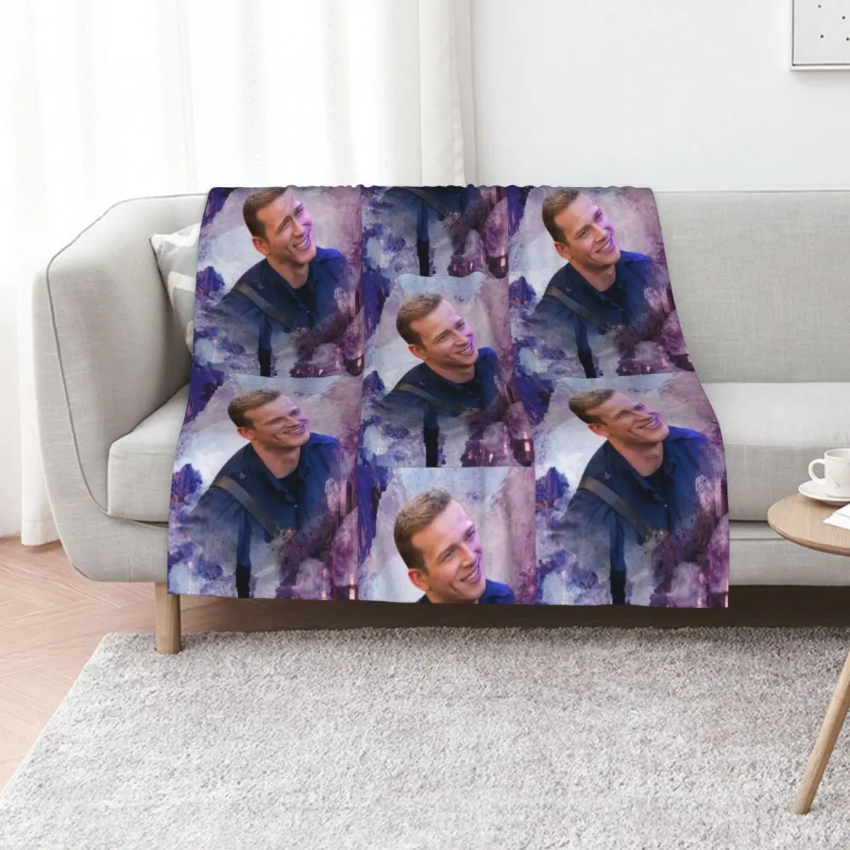 Evan “Buck” Buckley - L.A. Dream Throw Blanket Softest funny gift Comforter Summer Beddings Warm Luxury St Blankets