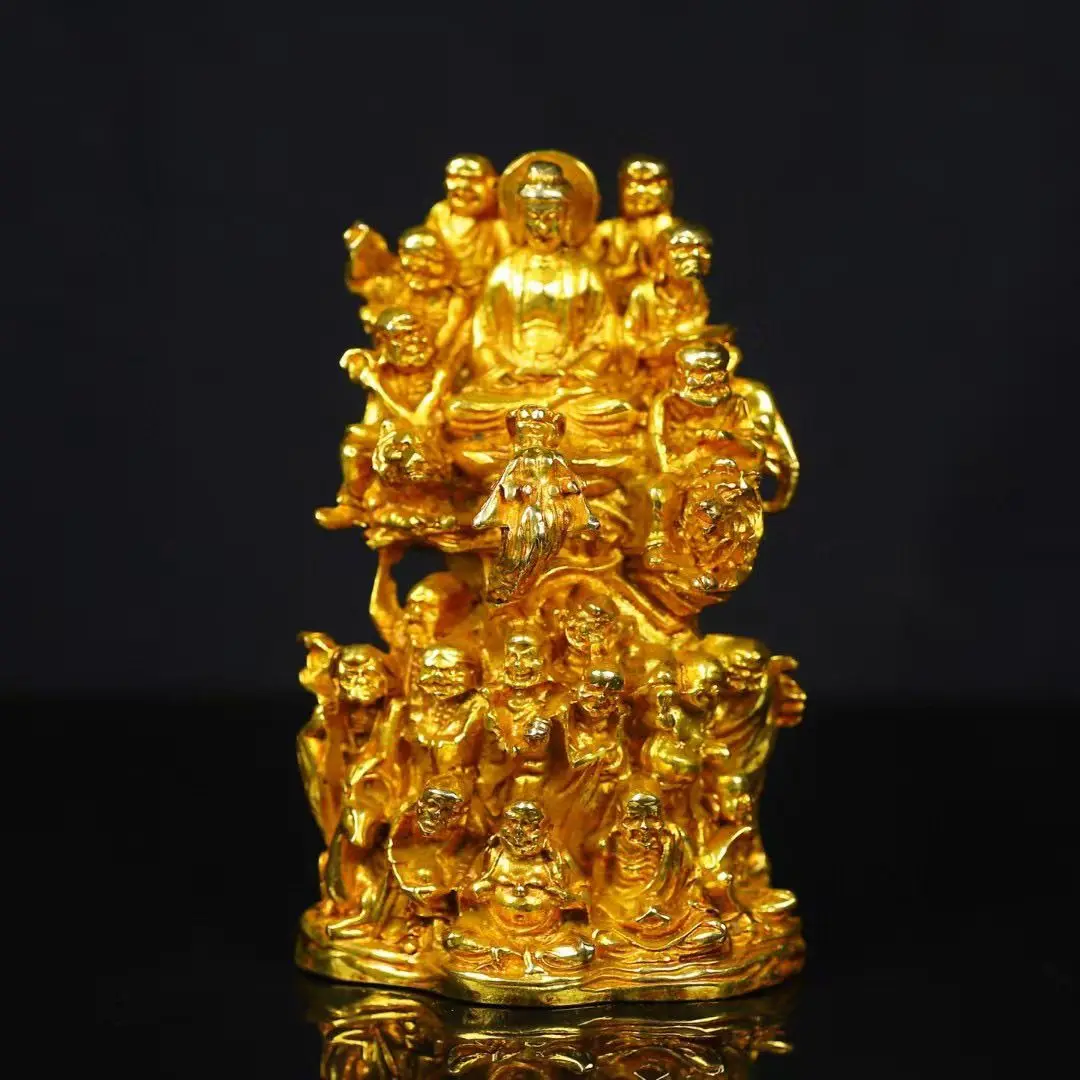 Eighteen arhats and buddha Ornament Decoration Tea Pet Figurines Desk Decor Accessories