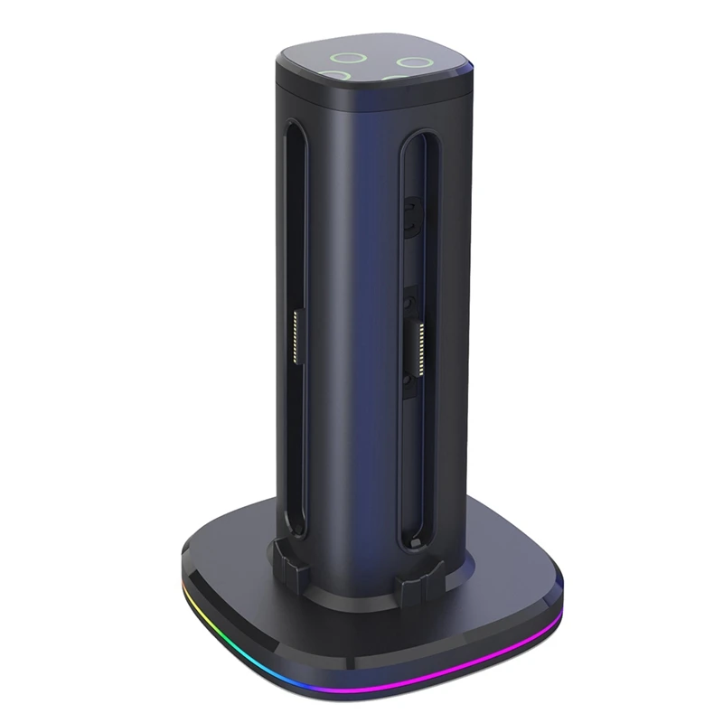 Charging Dock Switch 2, for Switch 2 Accessories for 4 ,Charger with 9 Touch LED Light Effects RCW307-A86Z