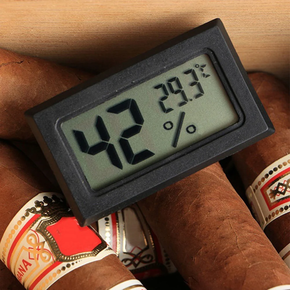 

Multifunctional Digital Hygrometer Thermometer Large LCD Display Indoor Temperature Humidity Meter with Backlit Clock A