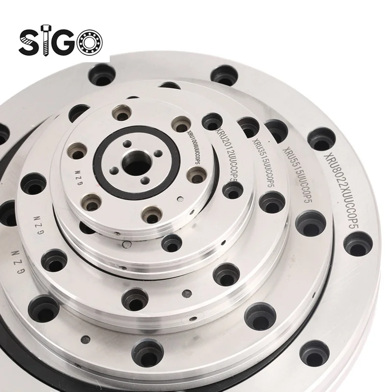 1PCS RU124X UUCC0P5 RU124GUUCC0P5 CRBF8022  80X165X22MM Small Slewing Bearings, Precision Crossed Roller Bearings