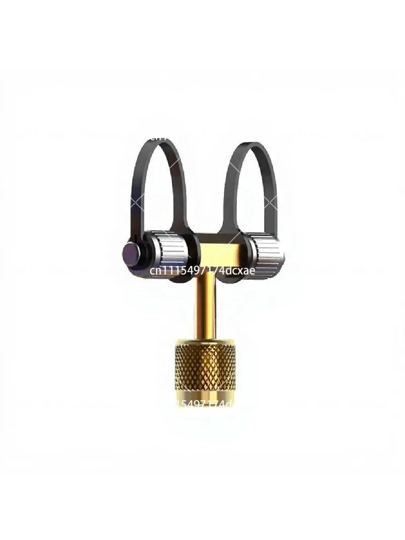 Vacuum Gauge Three-Way Bend Adapter Mini Valve for HVAC System