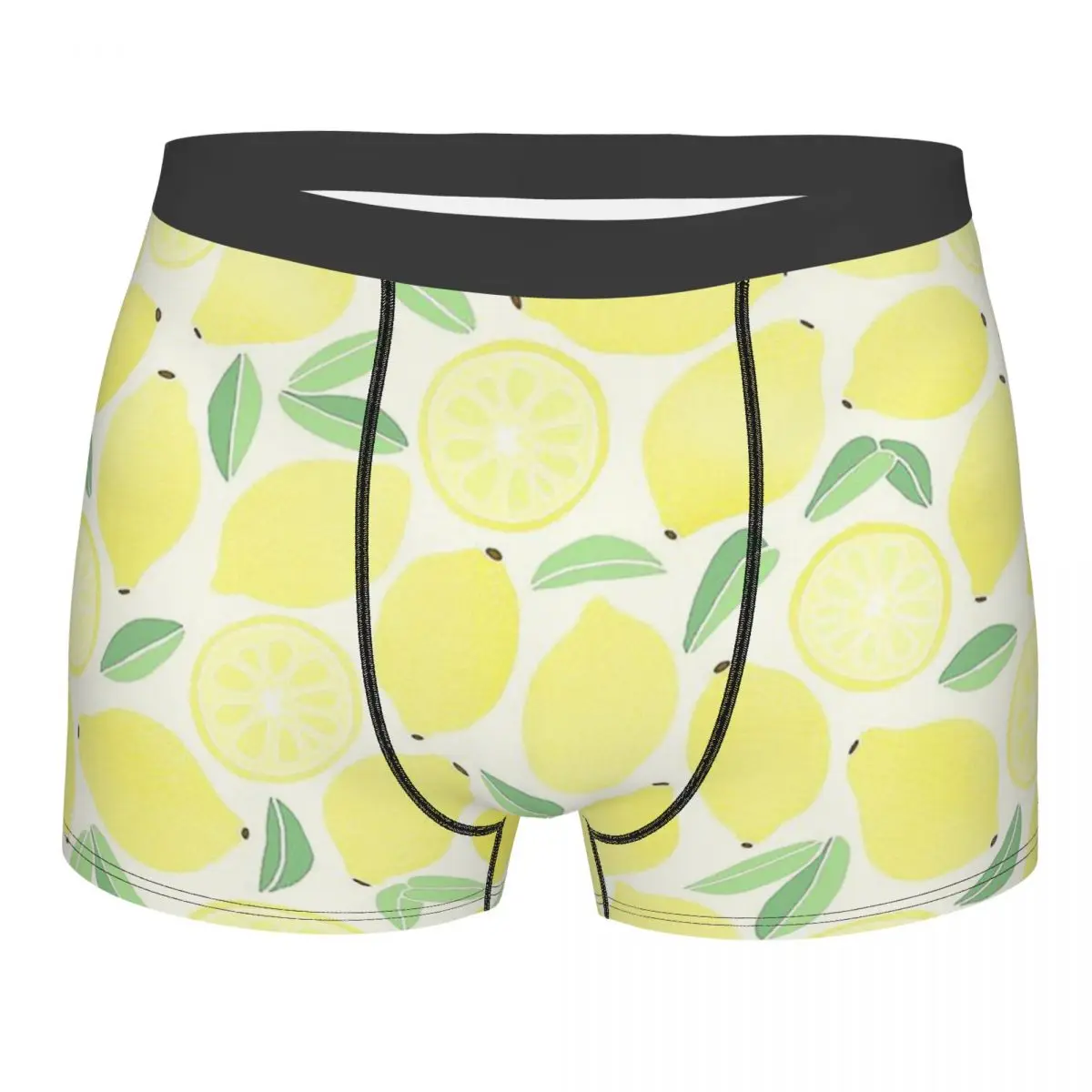 Summer Lemons Underpants Cotton Panties Man Underwear Print Shorts Boxer Briefs