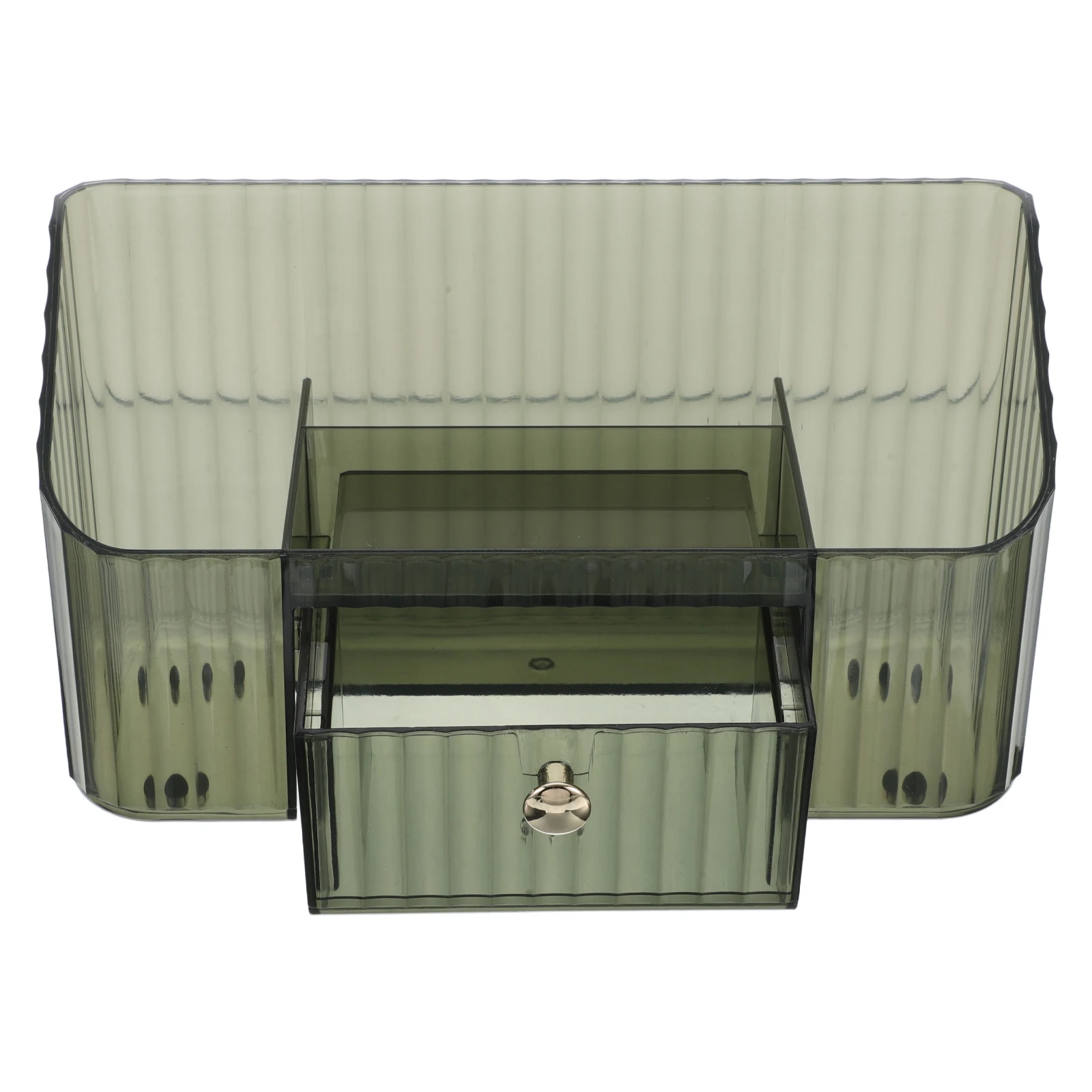 

Multicompartment Clear Makeup Organizer With Drawers Storage Box Vanity Skincare Container Stackable Organizer