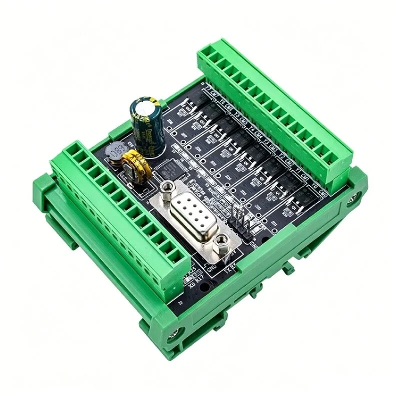 FX2N-6MR/10MR/14MR/20MR FX2N-6MT/10MT/14MT/20MT PLC Board With Base Analog Input DIN Rail DC24V Power Pluggable Terminal