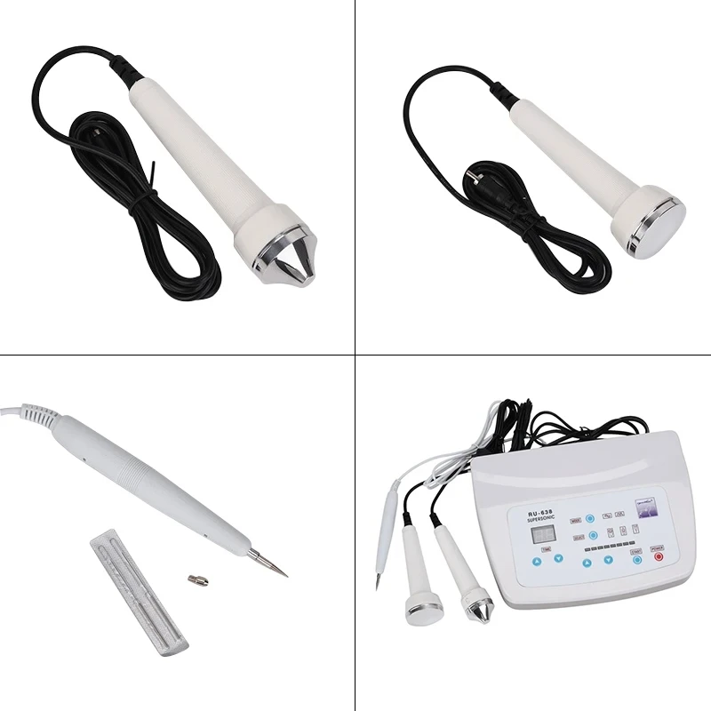 Three-in-one 638 ultrasound guided facial anti-aging tattoo anti-aging ultrasonic facial massager deep cleaning