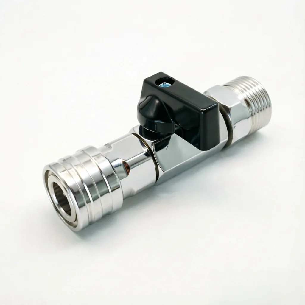 High Pressure Washer Ball Valve Kit 1/4" Quick Connector and M22 14mm for Power Washer Hose Switch On/off