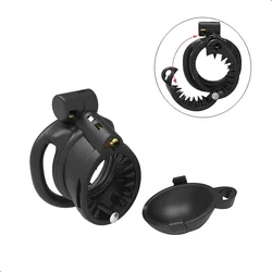 Penis Lock Chastity Cage Set Small Male Penis Cock Cage Removable Slide Cap Lock Bondage Belt Cock Ring Slave Restrained Man