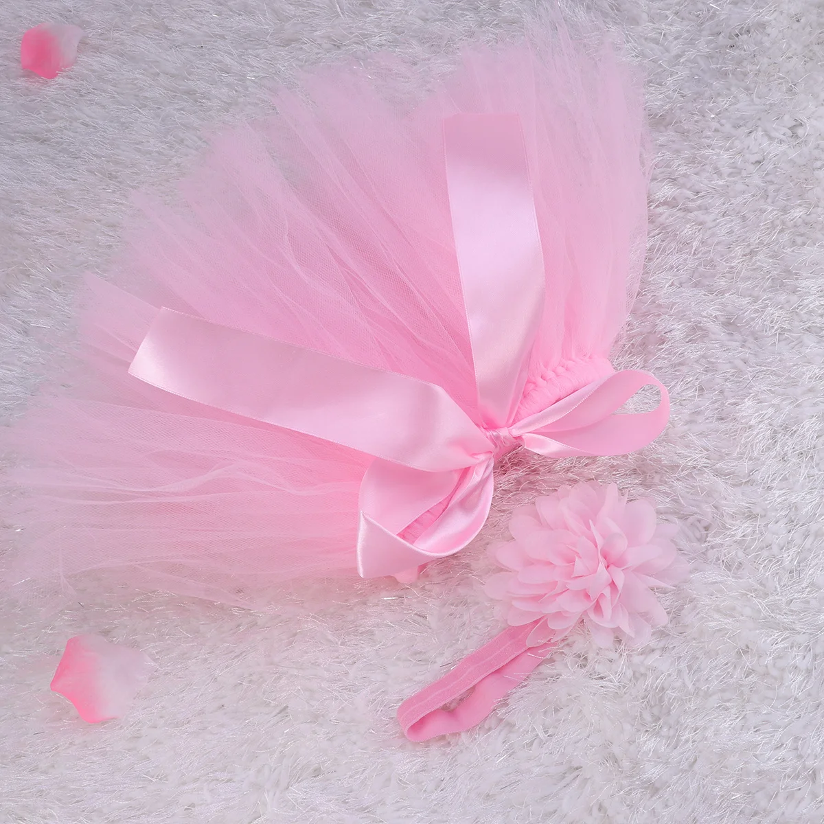 طفل توتو تنورة الزي 0-6 أشهر الوليد التصوير زي الحجاب عقال وشملت الرضع صور الدعامة الكروشيه الملابس