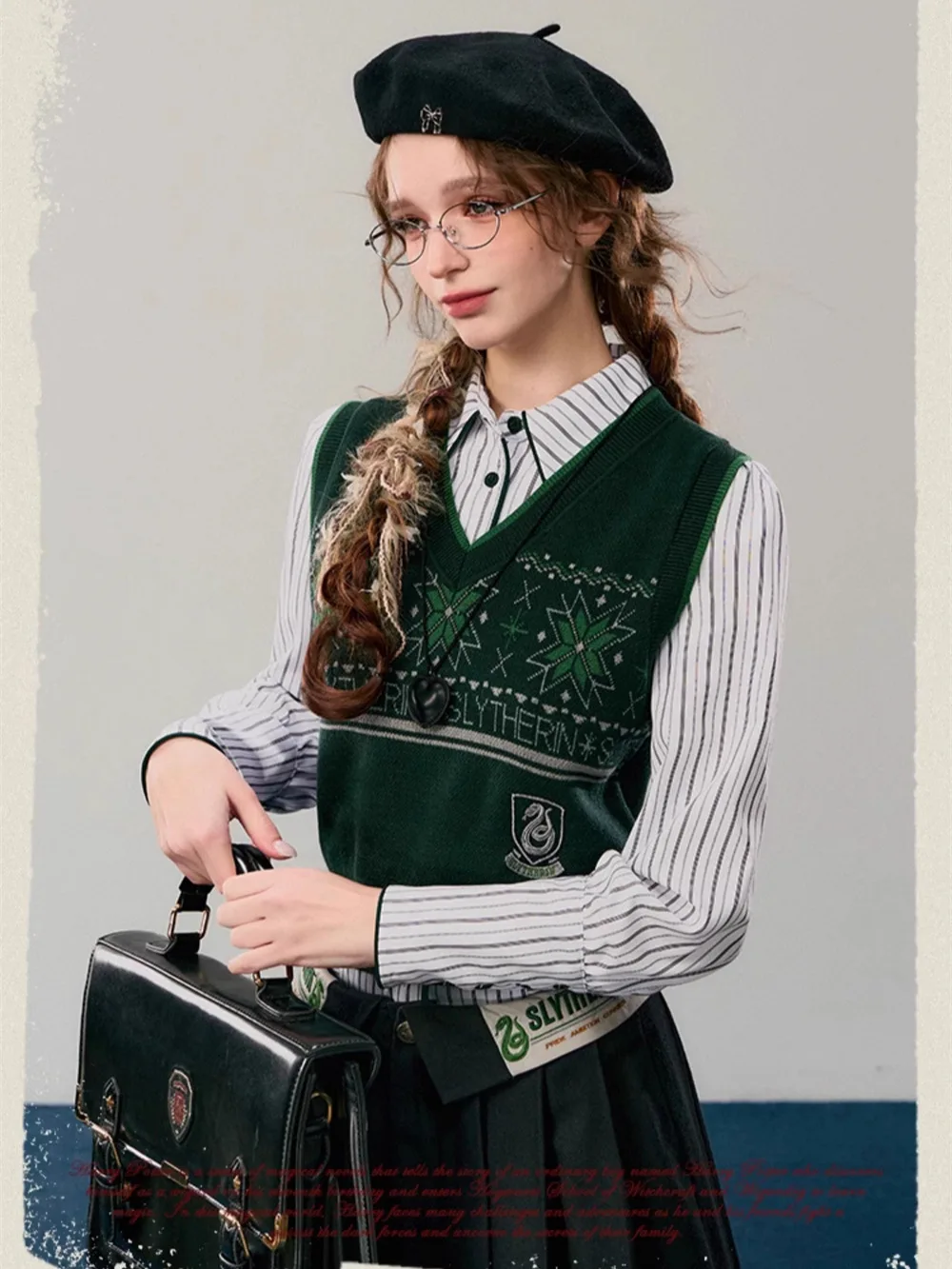 

Vests Waistcoats Thin Womens Vest V Neck Autumn Cords Lapels Epaulets College Class Company Straight Classic Preppy Style Trendy