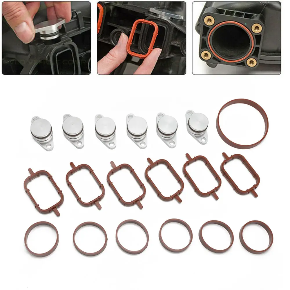 EPMAN 6 x 22MM Diesel Swirl Blanks Flaps Repair Delete Kit Removal Repair Kit For BMW 320d 330d 520d 525d 530d TKYD83K