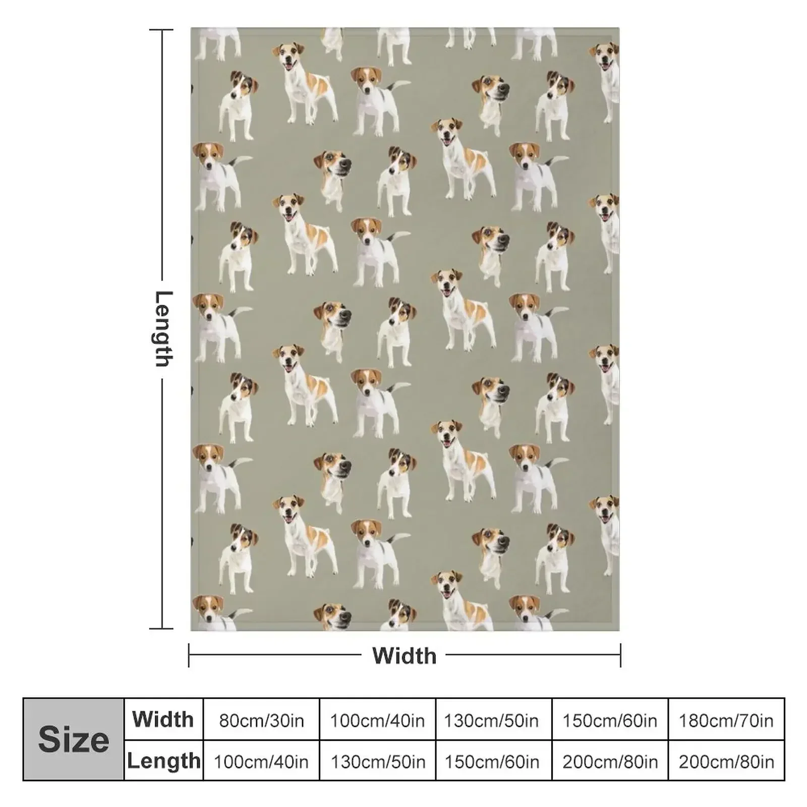 Jack Russell Terrier dogs Throw Blanket for babies manga Comforter funny gift Furry Picnic Blankets