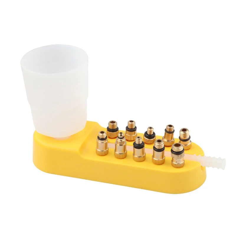 الصحن الهيدروليكي الفرامل النفط تنزف مجموعة أدوات العالمي الجبلية الطريق دراجة الفرامل النفط تغيير قمع النحاس محول أدوات الصيانة BC0710