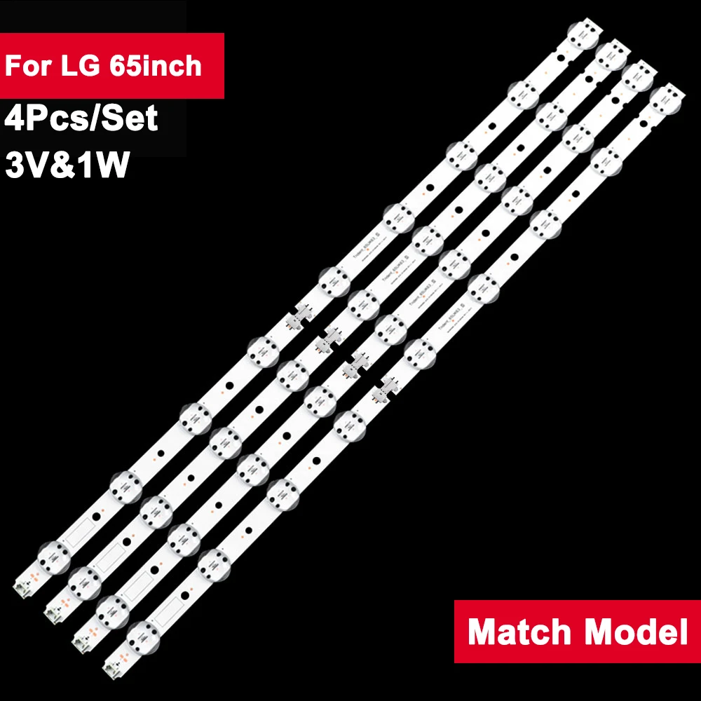 

4pcs TV LED Backlight For LIG 65inch SSC_65UK63_9LED_SVL650AS48A95_REV 65UK6300 65UK6400 65UK6470PLC 65UK6400PLF 65UK6300P