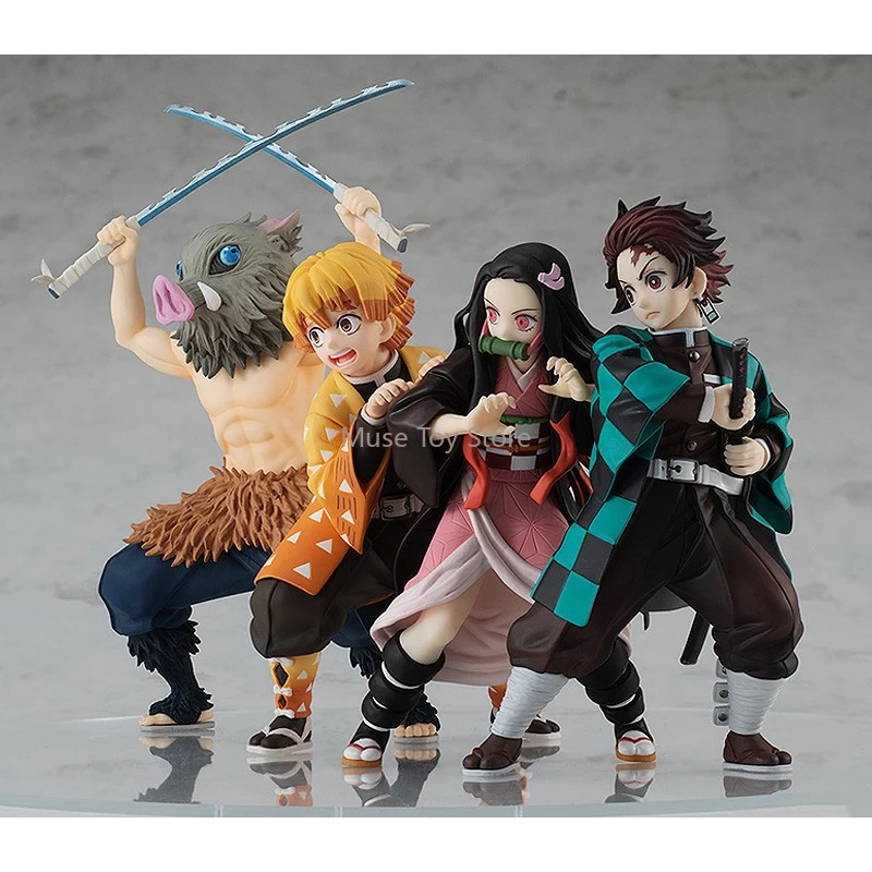 Good Smile ของแท้ POP UP PARADE Demon Slayer Kamado Tanjirou Tomioka Giyuu Kanroji Mitsuri อะนิเมะ Action Figures ของเล่นเด็กของขวัญ