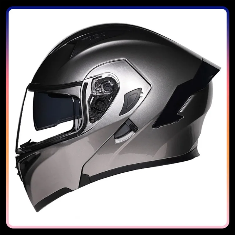 Motorhelm Volledig Gezicht DOT Goedgekeurde Modulaire Helm Dual Vizier Opklapbare Motorhelm Volwassen Mannen Vrouwen Cascos Para Motos