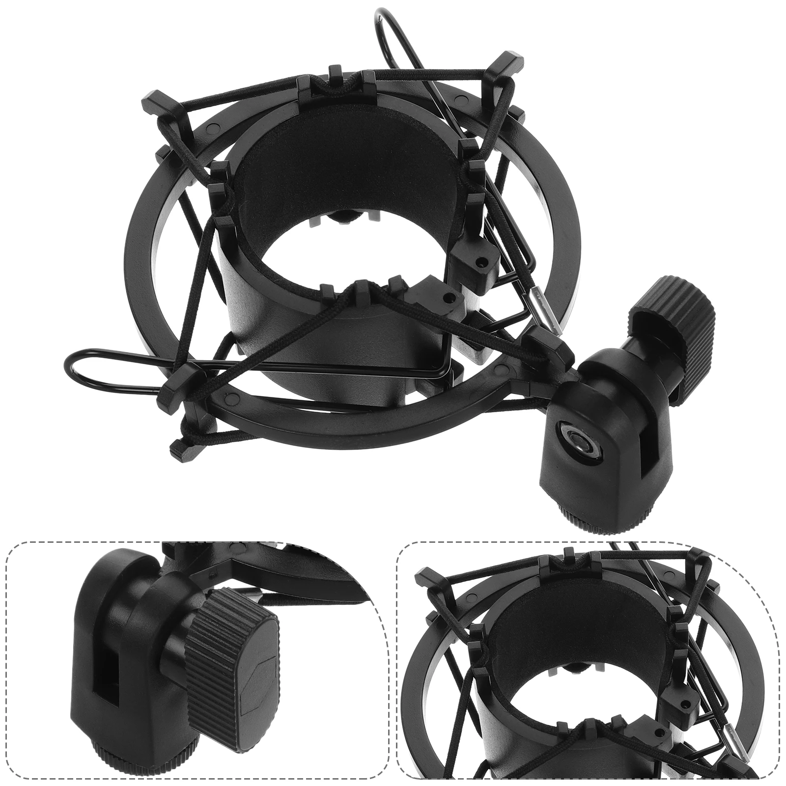 

Shockproof Microphone Cover for Stand Adjustable Angle Clip Damping Boom Arm Plastic Foam Cage with Mount